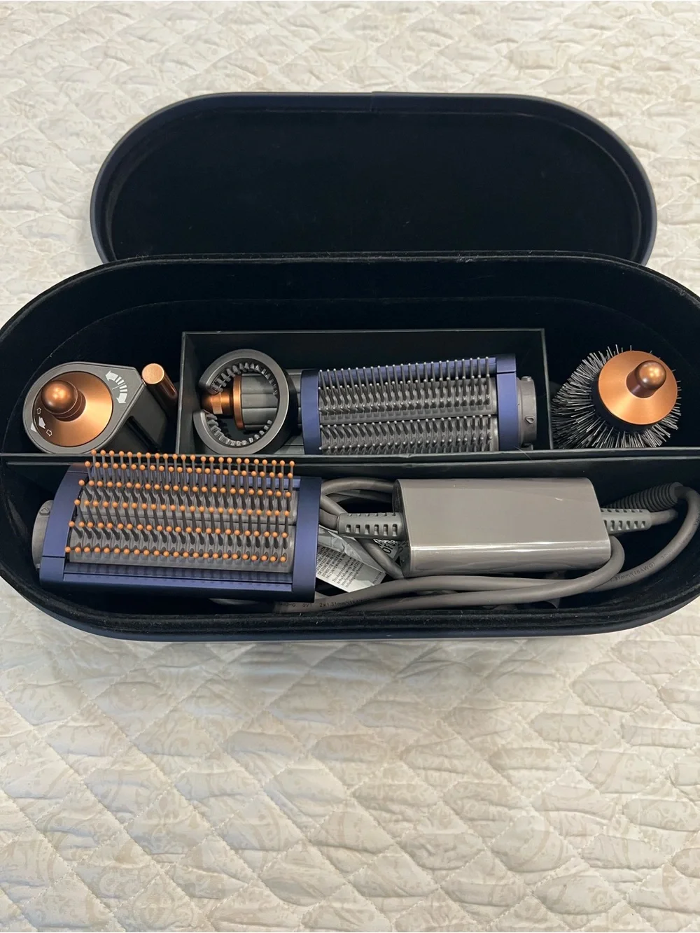 Dyson Airwrap Styler Long Prussia Blue/Copper Hair Styling w/Attachments & Box
